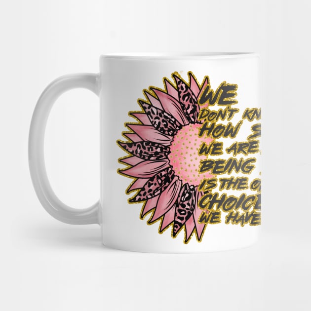 Breast Cancer Awareness Sunflower by WMKDesign